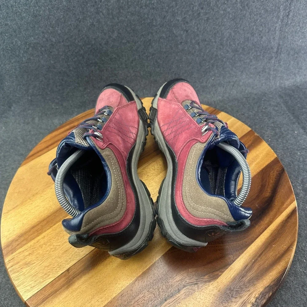 Oboz Sapphire Low Womens Size 10 Shoes Red Leather Waterproof Hiking Sneakers